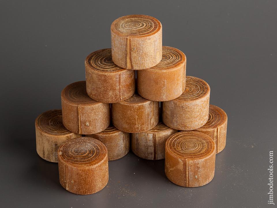 Twelve GARLAND or CHICAGO RAWHIDE No. 4 Faces, Inserts for Leather Hammer - 78068