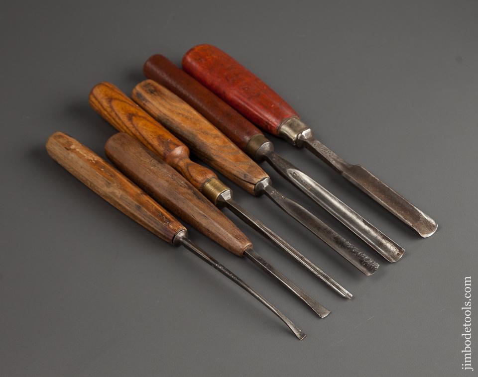 Six Good Carving Gouges - 78091