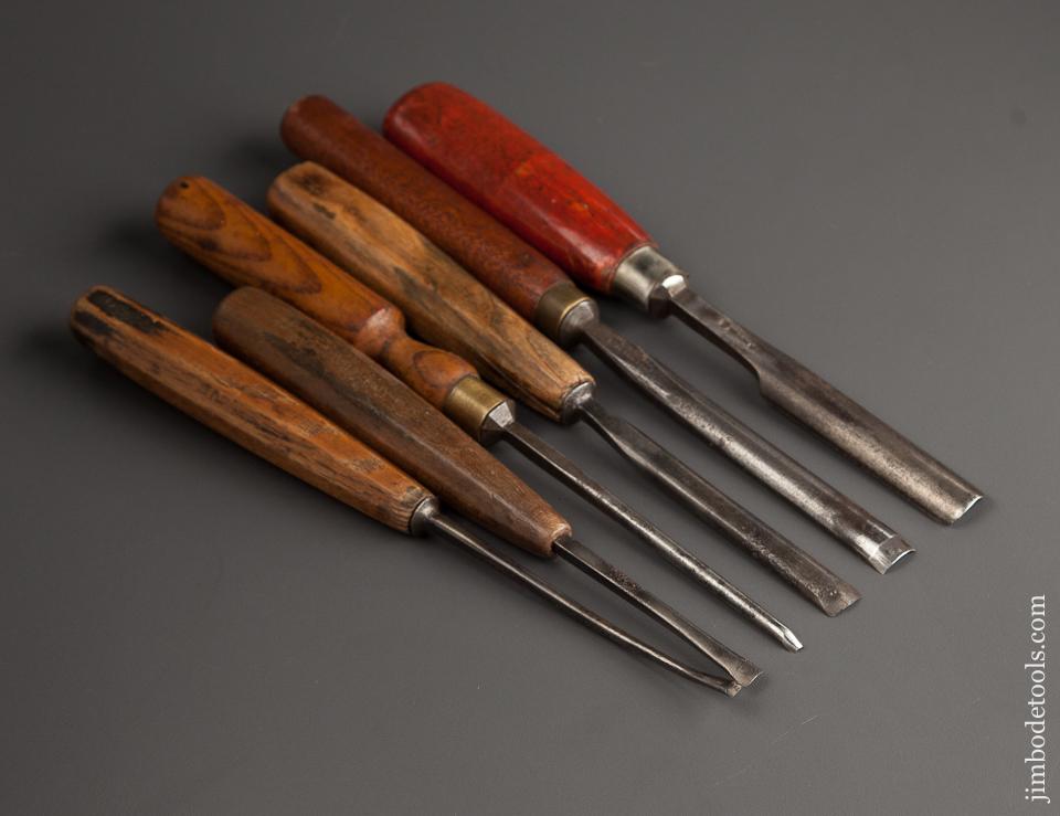 Six Good Carving Gouges - 78091