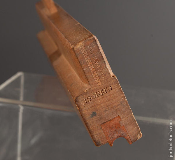 UNUSED 1/2 inch JOHN M TABER NEW BEDFORD Full Boxed Side Bead Molding Plane circa 1820-72 EXTRA FINE - 78116
