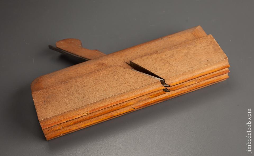UNUSED 3/8 inch E. BALDWIN Double Bead Molding Plane circa 1807-29 MINT - 78140RU