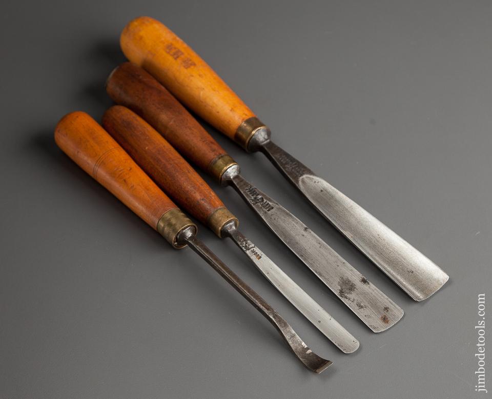 Four Carving Chisels/Gouges - 78162