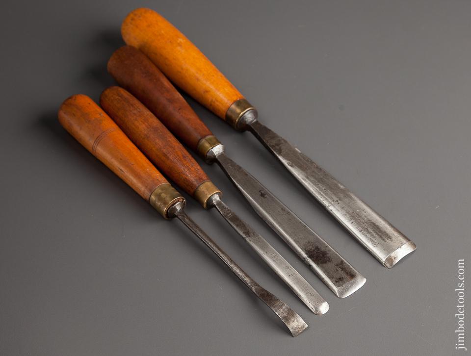 Four Carving Chisels/Gouges - 78162