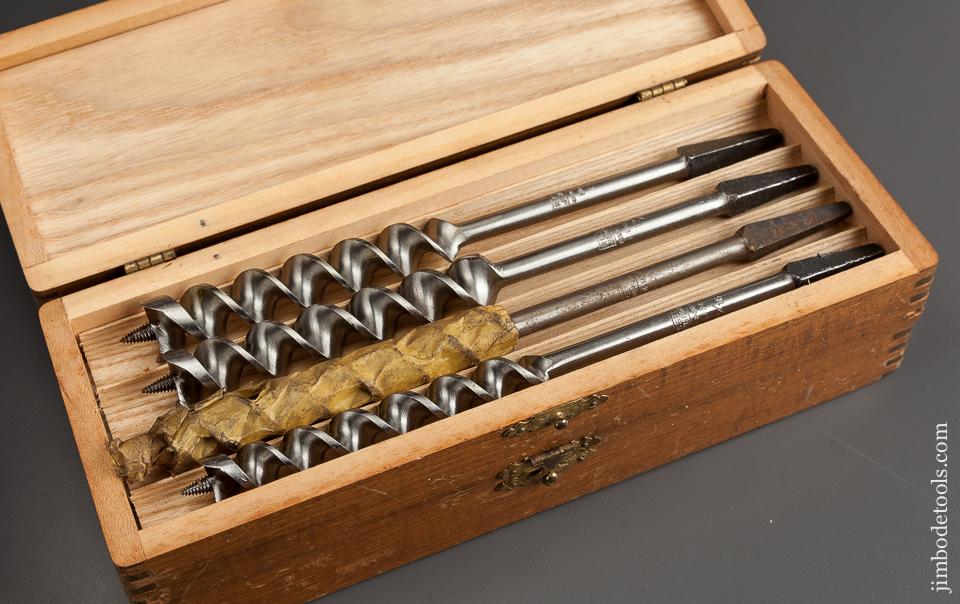 Complete Set of 13 RUSSELL JENNINGS Auger Bits in Original 3 Tiered Box - 78165