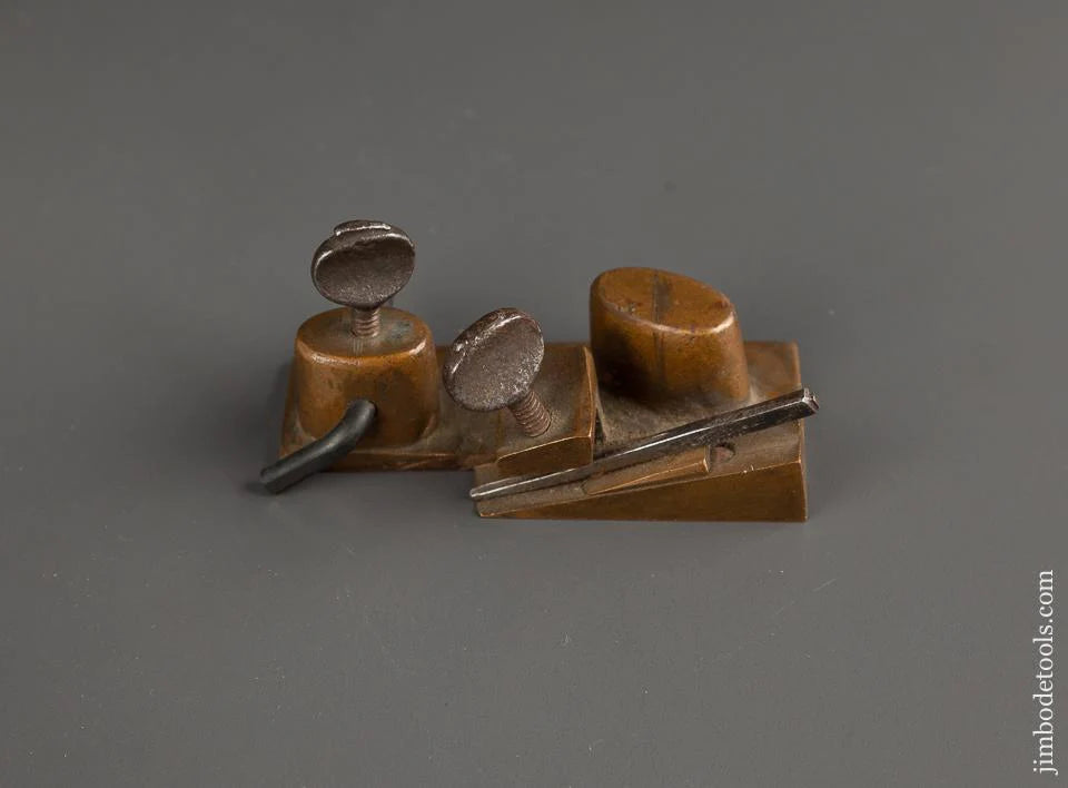Interesting 3 5/8 x 1 1/2 inch Brass Plane - 78233R