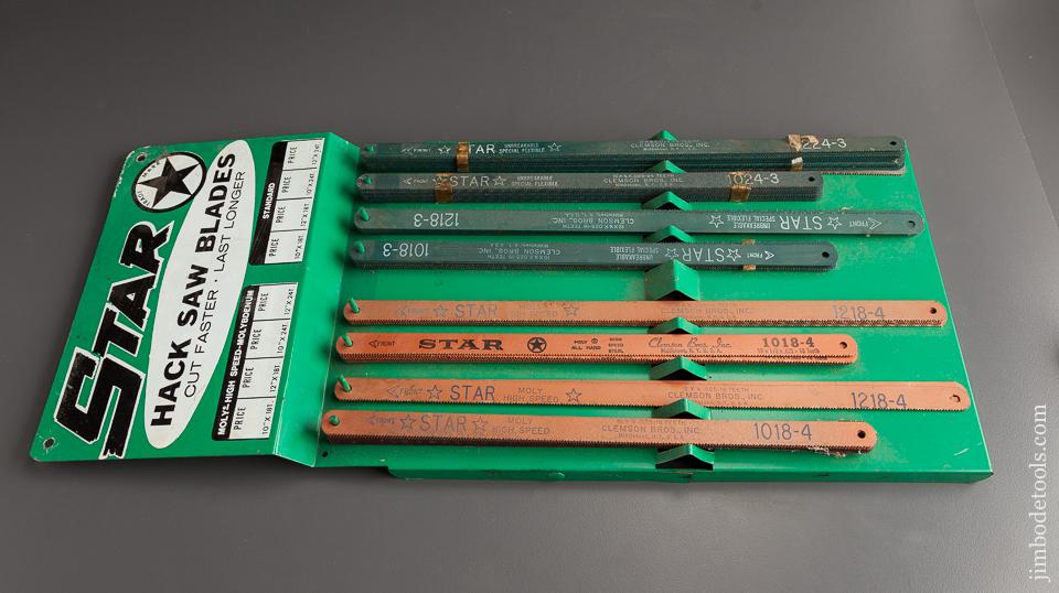 Extra-Fine Hardware Store Tin Sign Display for STAR Hack Saw Blades - 78242R