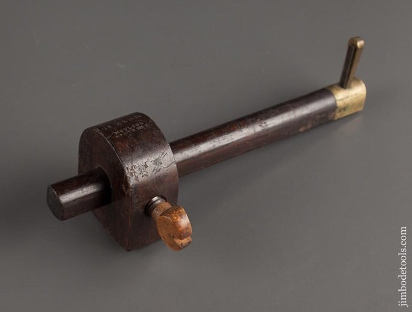 8 1/2 inch MOULSON BROS. Rosewood and Brass Slitting Gauge - 78248R