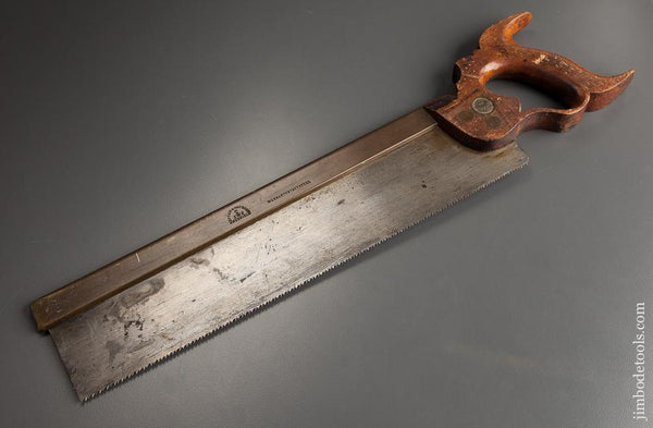 Just Sharpened! 12 point 14 inch Crosscut SPEAR & JACKSON SHEFFIELD Brass Back Saw - 78251R