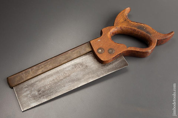 Just Sharpened! Signed 17 point 8 inch Crosscut Brass Back Saw - 78252R