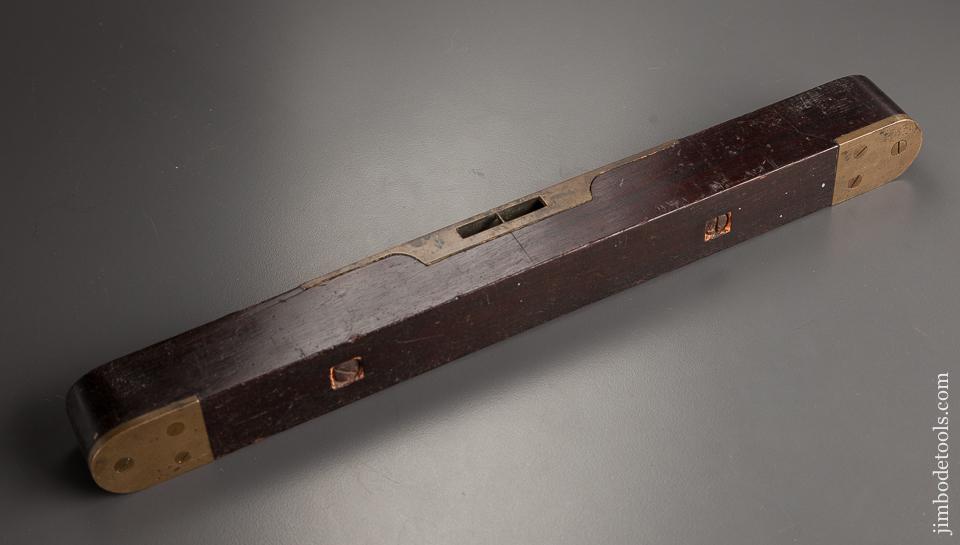 Enormous Ornate Rosewood and Brass 14 inch Level - 78255R