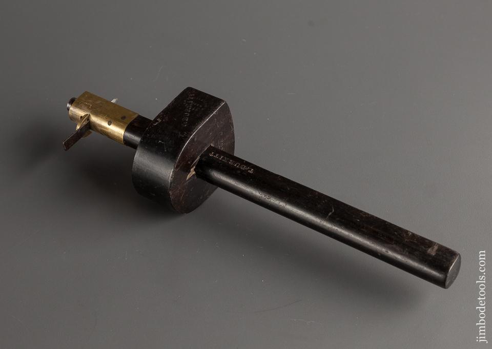 Extra-Fine MARPLES 10 1/4 inch Ebony and Brass Slitting Gauge - 78281R