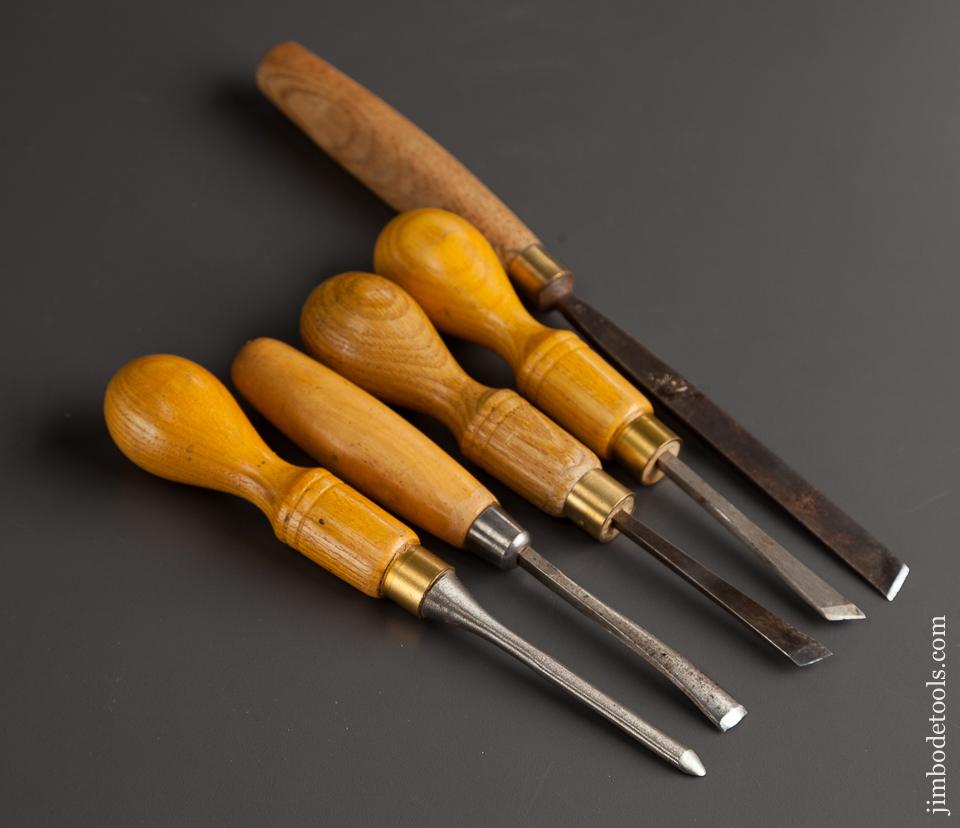 Five MARPLES Carving Chisels - 78293