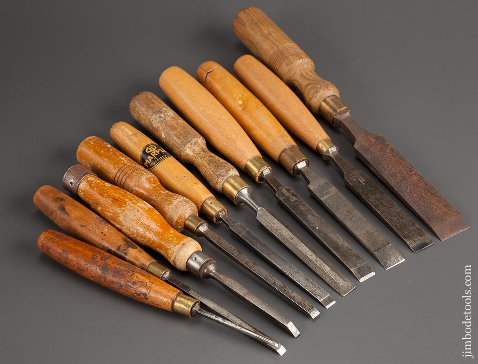 Set of Ten Good Chisels - 78309