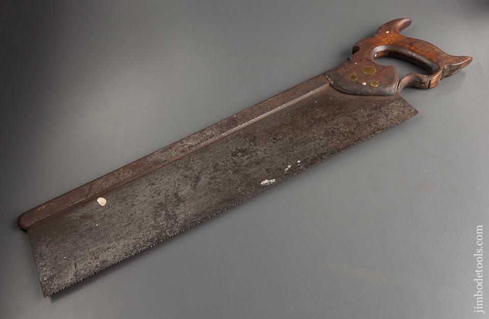 Very Early Possibly 18th Century! GROVES 18inch Back Saw - 78399