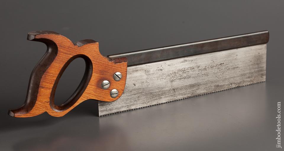 Extra Fine! 14 point 12 inch Rip BAY STATE MFG CO Spring Steel Back Saw - 78408