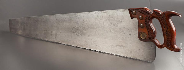 JUST SHARPENED 5 1/2 point 28 inch Rip DISSTON No. 16 Spring Steel Hand Saw - 78414