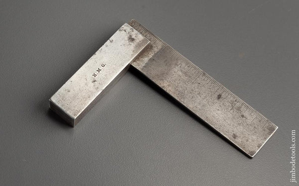 DARLING, BROWN & SHARPE 3 1/4 inch Try Square with Graduations - 78435