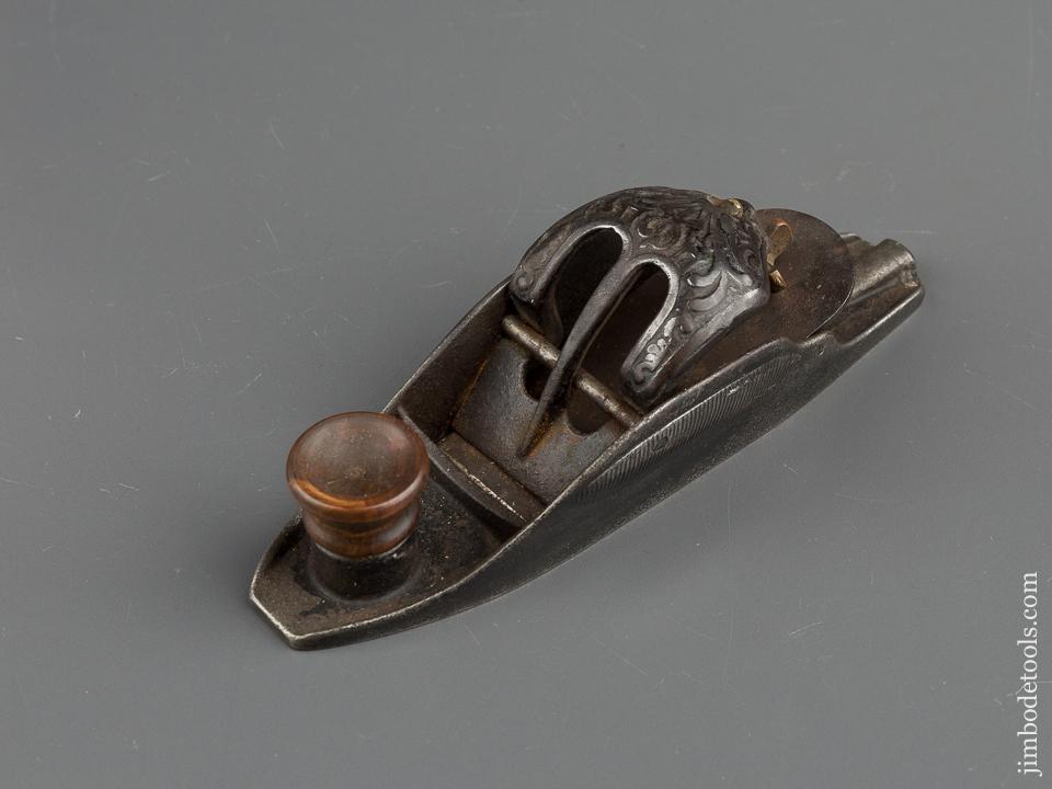 Awesome! Type One STANLEY No. 110 Shoe Buckle Block Plane circa 1874-75 FINE & FLAWLESS - 78465U