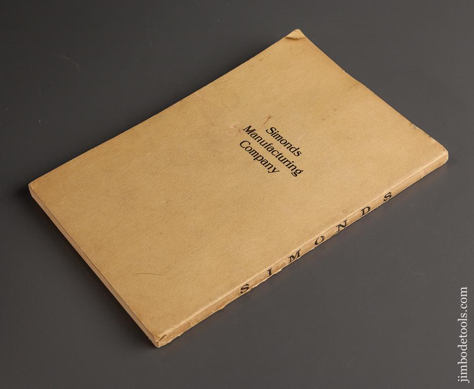 Book:  Early Original SIMONDS Catalogue - 78495