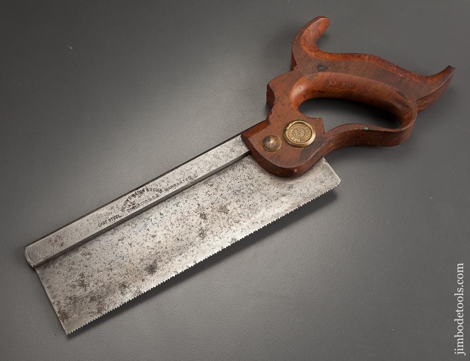 JUST SHARPENED 16 point 8 inch Crosscut DISSTON Back Saw - 78512
