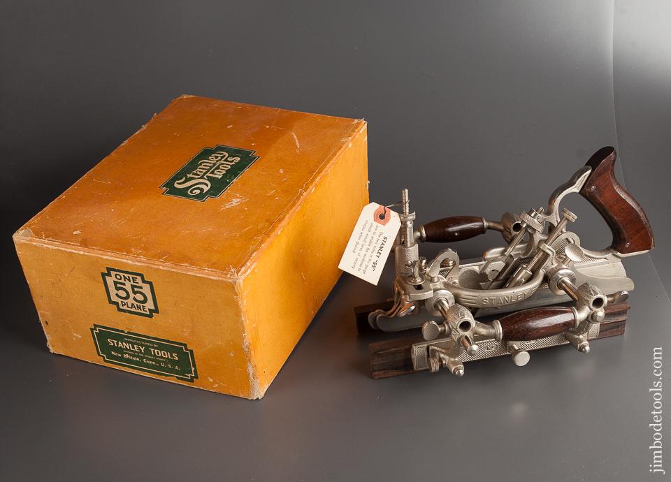 Dead Mint! STANLEY No. 55 Combination Plane 100% COMPLETE in Original Box NEW OLD STOCK - 78527