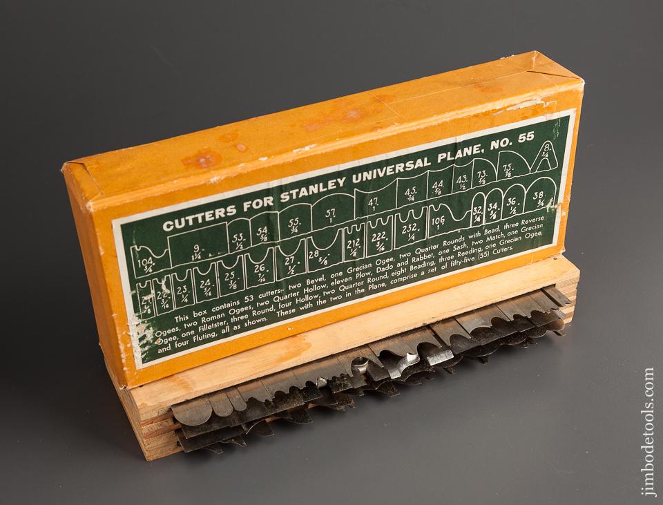 Dead Mint! STANLEY No. 55 Combination Plane 100% COMPLETE in Original Box NEW OLD STOCK - 78527