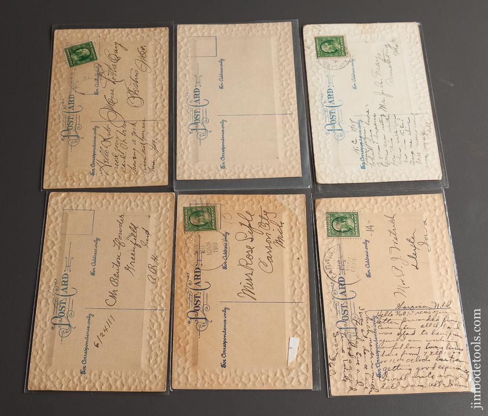 Six Fun Tool Postcards circa 1910 - 78543R