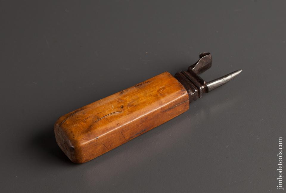 Signed 5 1/4 inch Boxwood Handled Race Knife - 78548RU