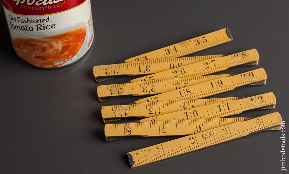 Rare! LUFKIN RULE CO. No. 4533 Three Foot Baby Zig Zag Rule with 4 1/2 inch Sections - 78559R