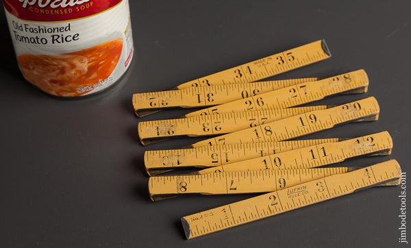 Rare! LUFKIN RULE CO. No. 4533 Three Foot Baby Zig Zag Rule with 4 1/2 inch Sections - 78559R