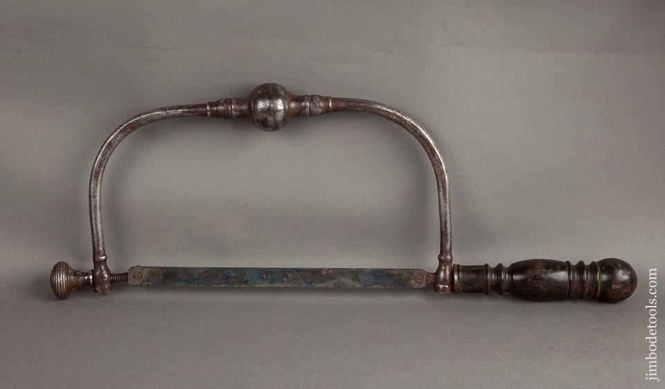 RARE 18th Century Framed Saw with Ebony or Buffalo Horn Handle - 78564RU