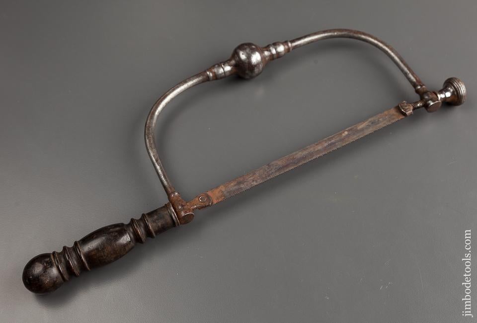 RARE 18th Century Framed Saw with Ebony or Buffalo Horn Handle - 78564RU