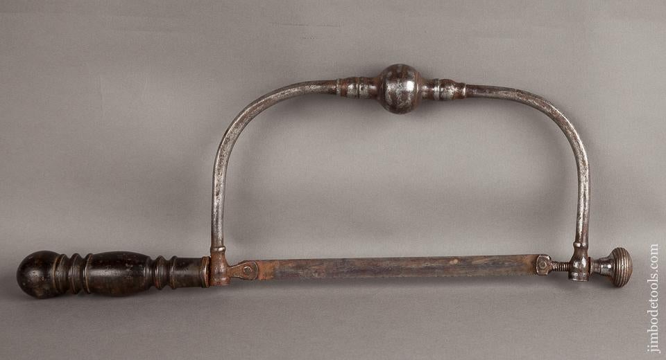 RARE 18th Century Framed Saw with Ebony or Buffalo Horn Handle - 78564RU