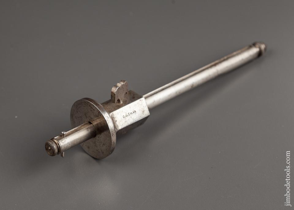 Ornate 7 3/8 inch Marking Gauge with Acorn Finial and Eagle Head Screw - 78578R
