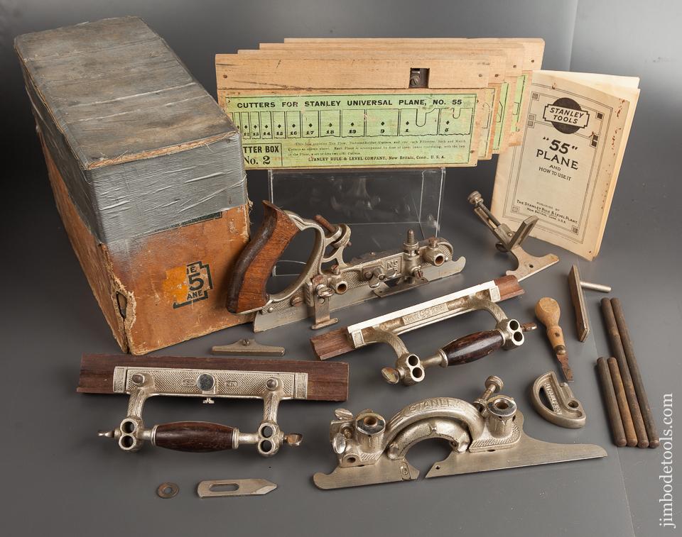 FINE & Complete! STANLEY No. 55 Combination Plane in Original Box - 78638