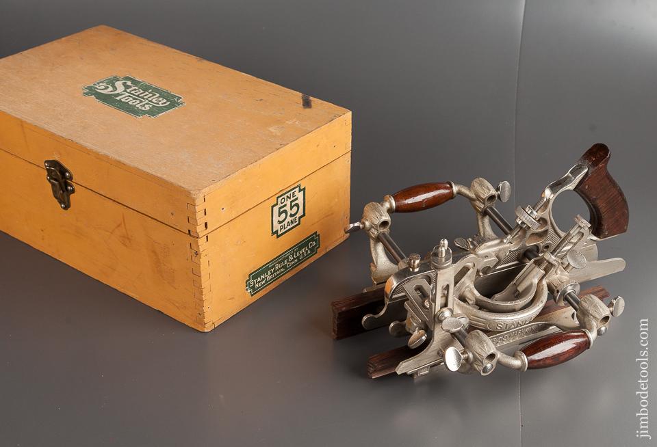 STANLEY No. 55 Combination Plane 100% NEAR MINT & COMPLETE in Original Box SWEETHEART - 78667