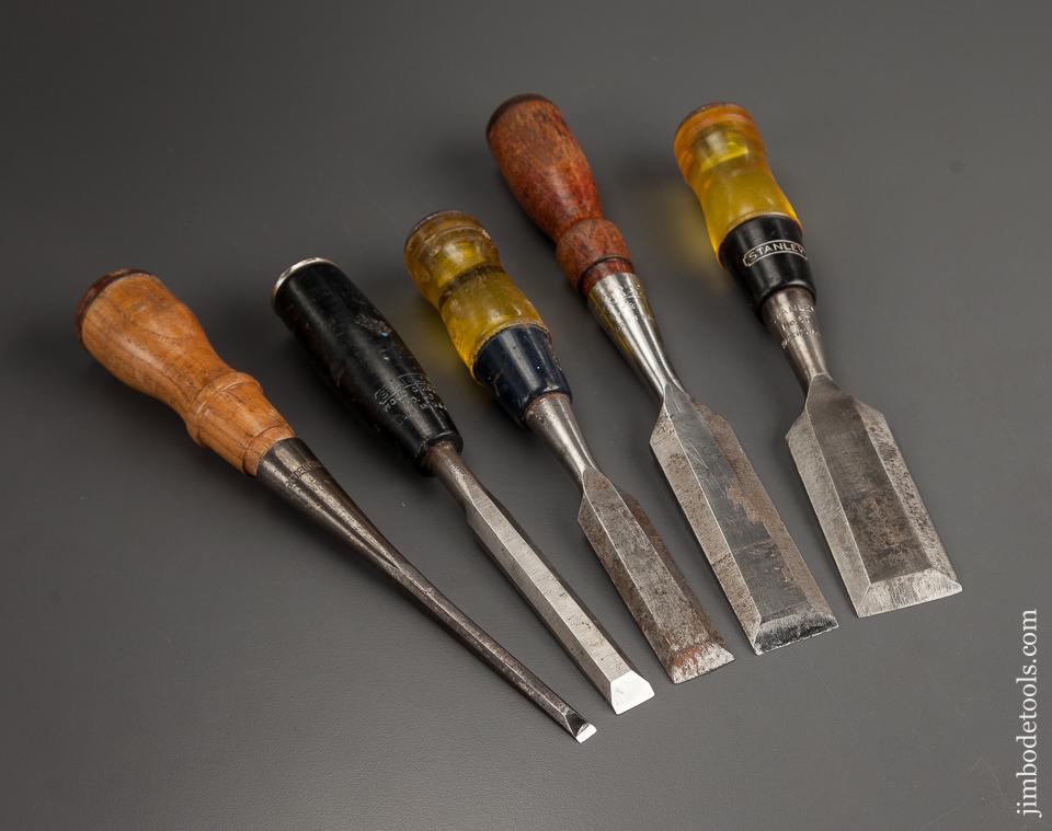 Five STANLEY Chisels - 78690