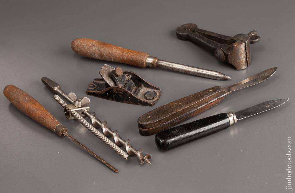 Job Lot of Seven Good Antique Tools - 78693