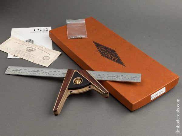 1996 BRIDGE CITY TOOL WORKS CS-12 Combination Square MINT in Original Box - 78727