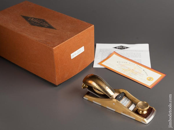 1999 BRIDGE CITY TOOL WORKS CT-7 Precision Low Angle Block Plane in Original Box - 78729