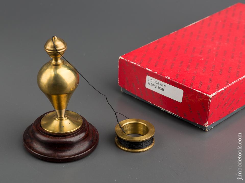 BRIDGE CITY TOOL WORKS PB-9 Plumb Bob in Original Box - 78738