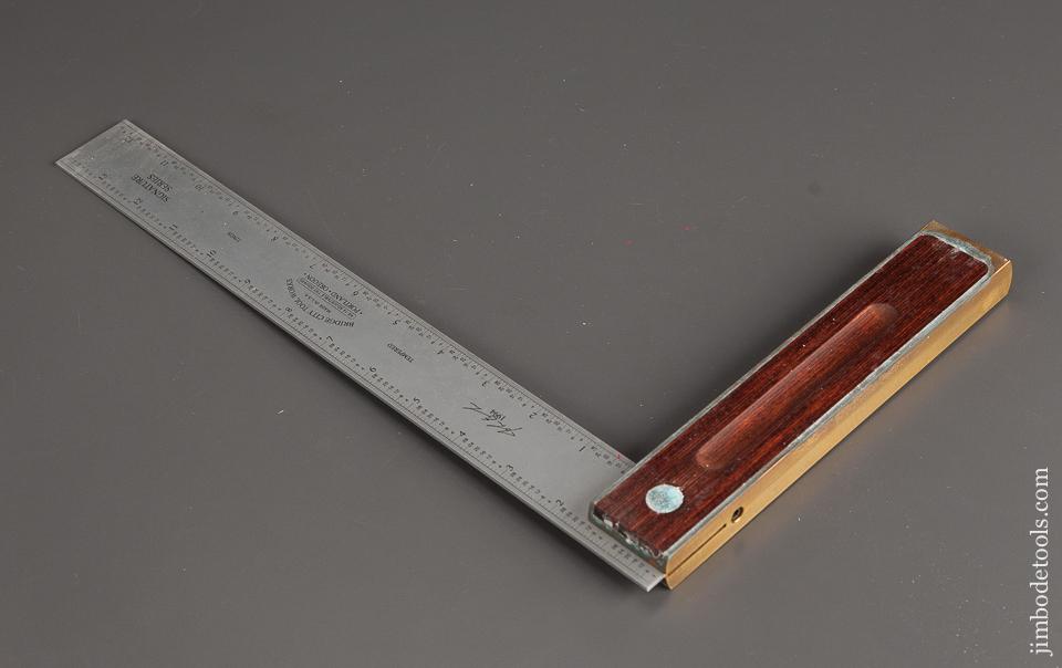 1994 BRIDGE CITY TOOL WORKS AS-14 Adjustable Try Square in Original Box - 78741