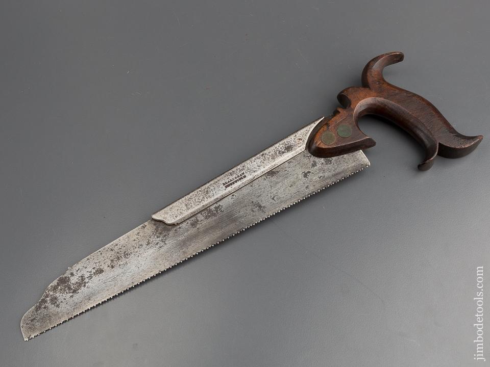 Unusual Early 12 point 12 inch BEARDSHAW SHEFFIELD Half Back Saw * EXCELSIOR 78765