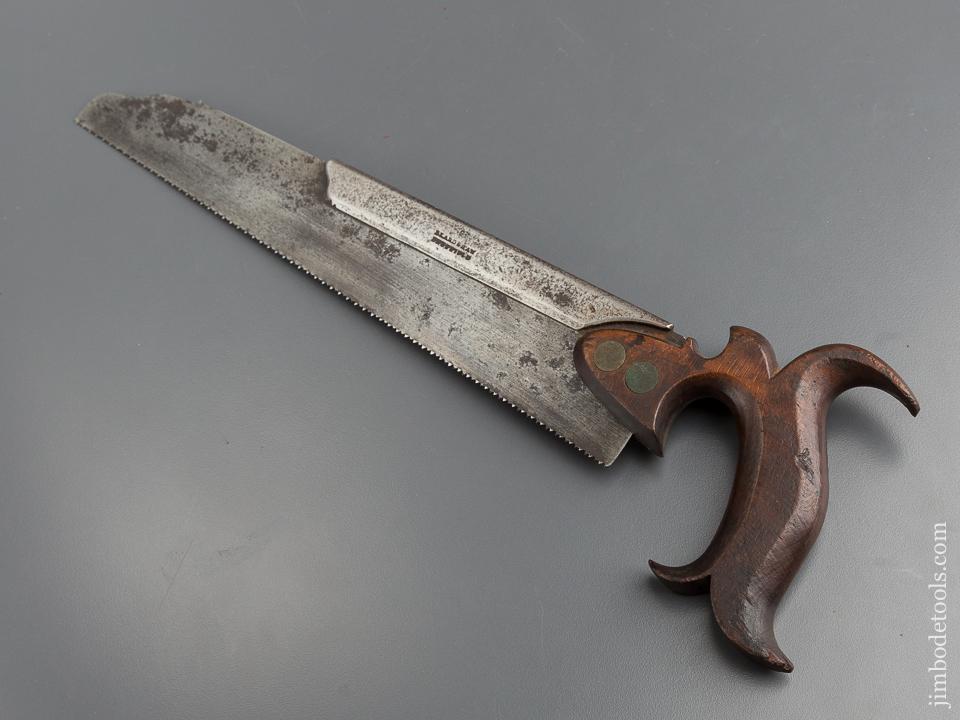 Unusual Early 12 point 12 inch BEARDSHAW SHEFFIELD Half Back Saw * EXCELSIOR 78765