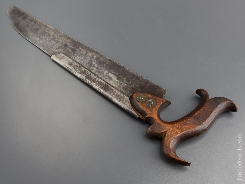 Unusual Early 12 point 12 inch BEARDSHAW SHEFFIELD Half Back Saw * EXCELSIOR 78765