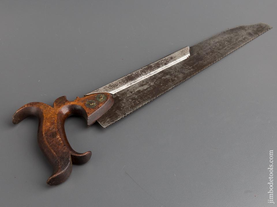 Unusual Early 12 point 12 inch BEARDSHAW SHEFFIELD Half Back Saw * EXCELSIOR 78765