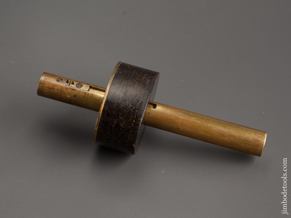 Near Mint! Brass & Ebony Mortise Gauge - 78774