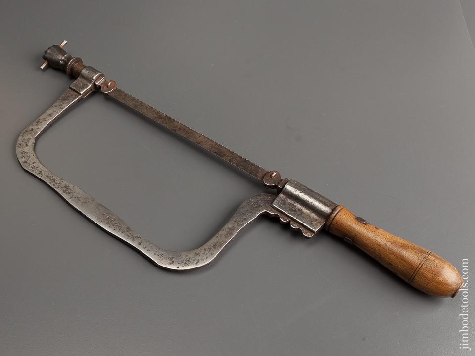 Early Eight inch Hack Saw with Figural Tightening Screw - 78790