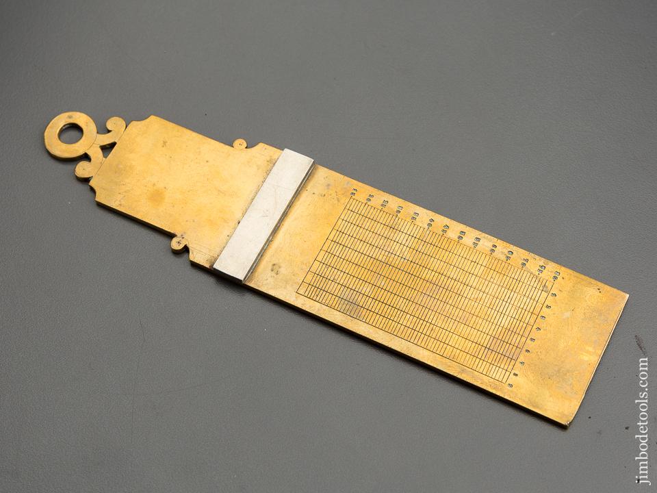Early French Brass & Steel Watchmaker's Lens Gauge - 78810U