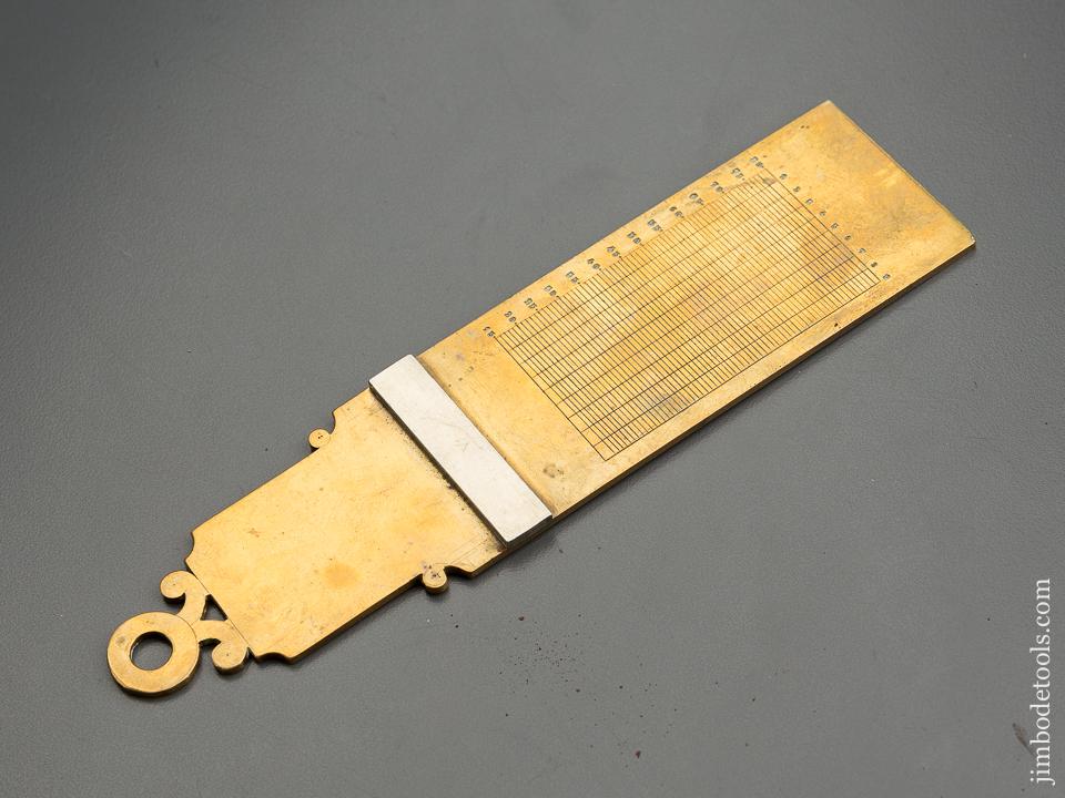 Early French Brass & Steel Watchmaker's Lens Gauge - 78810U